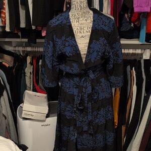 Burning Torch Striped Black and Blue Garment